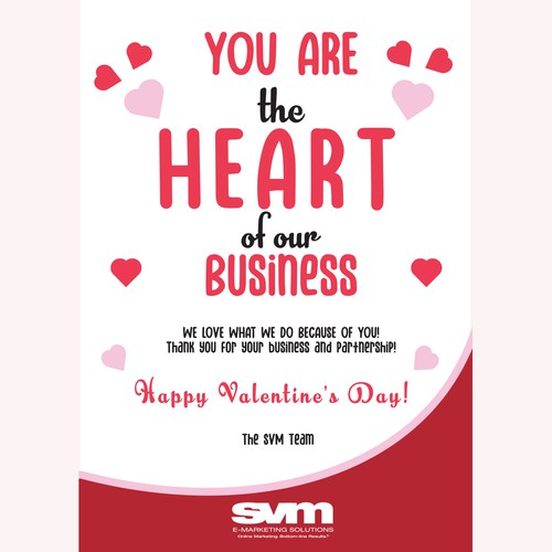 Valentine design with the title 'valentine card'