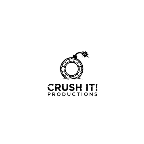 Filmstrip logo with the title 'crush it'