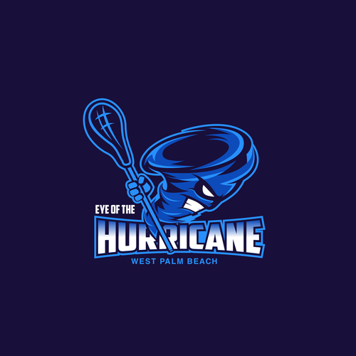 Hurricane design with the title 'logo design'