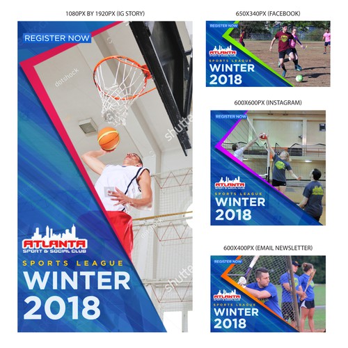 Winter design with the title 'Web banner'