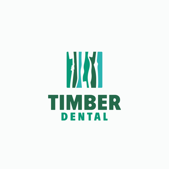 Toothbrush logo with the title 'Timber Dental'