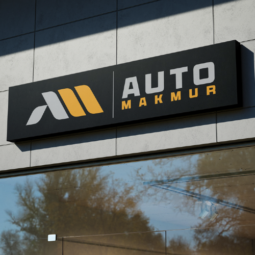 Automotive brand with the title 'Automotive logo'