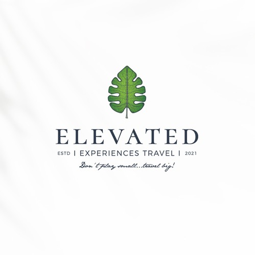 Vacation logo with the title 'Logo design for travel agency'