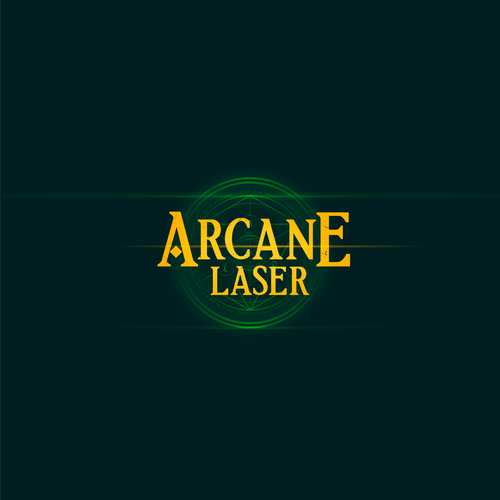 RPG design with the title 'Arcane Laser'