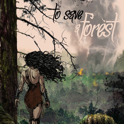Forest book cover with the title 'Portada de Ebook'
