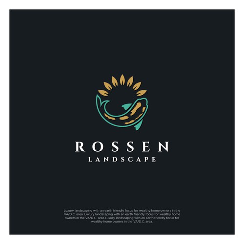 Landscape design with the title 'Rossen Landscape'