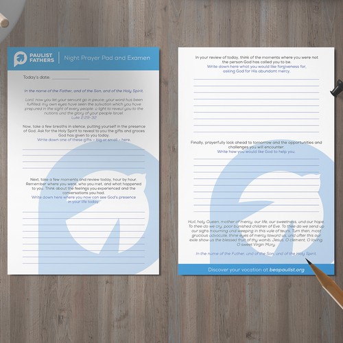 Notepad design with the title '4x6 Prayer Notepad'