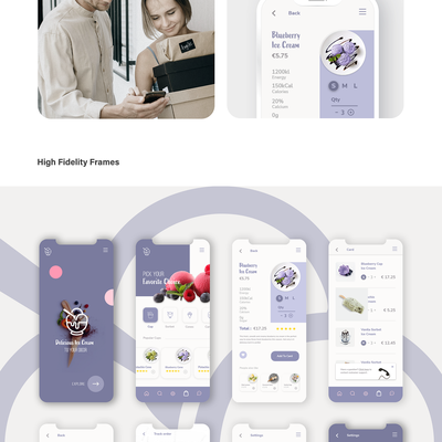 Ice Cream App Design