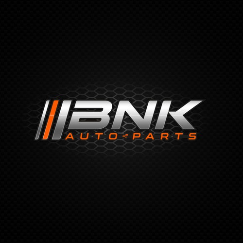 Automotive logo with the title 'Specialized brand in German cars BNK AUTO PARTS'