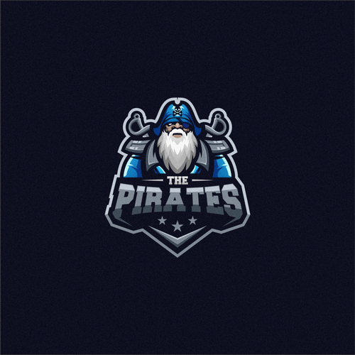Pirate logo with the title 'The Pirates'