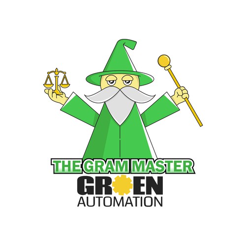 Witch logo with the title 'Gram Master Logo'