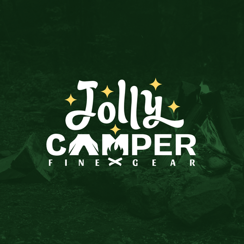 Camper van design with the title 'Logo Design for 'Jolly Camper' '