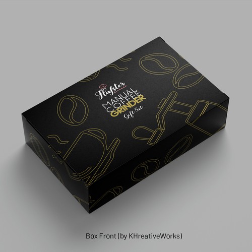 Roasted coffee packaging with the title 'Modern, Luxurious Gift Box Design'