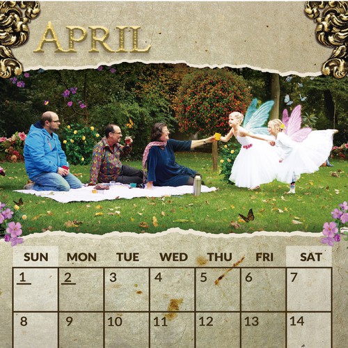 Ballet design with the title 'Ballet School Calendar'