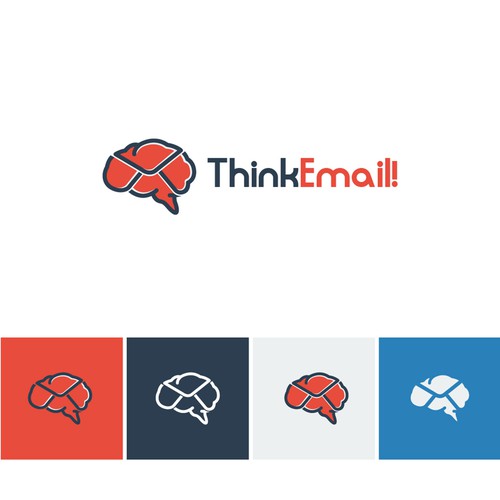 Mailbox logo with the title 'Brain email'