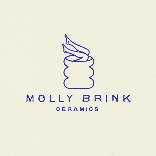 Logo with the title 'Visual Identity for Molly Brink Ceramics'