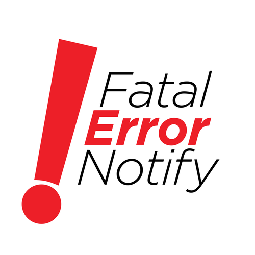 Adobe icon logo with the title 'Fatal Error Notify'