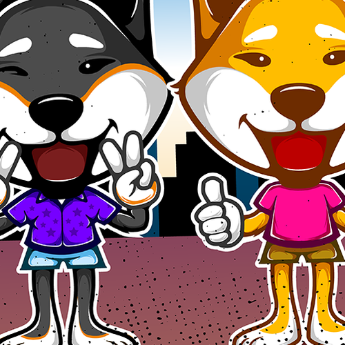 Color artwork with the title 'Shiba Prom Las Vegas'