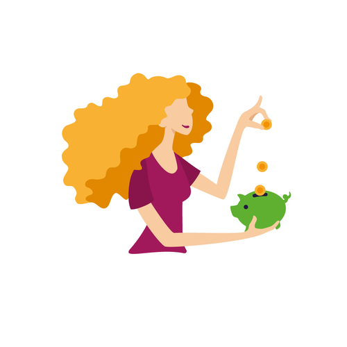 People artwork with the title 'Illustrations for the website'