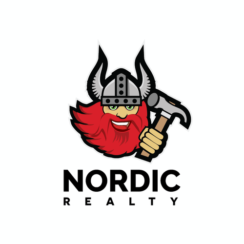 Red brand with the title 'Viking logo'