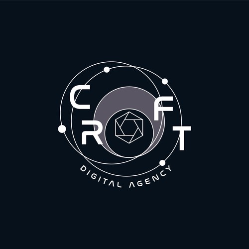 NASA design with the title 'Logo design for digital agency'