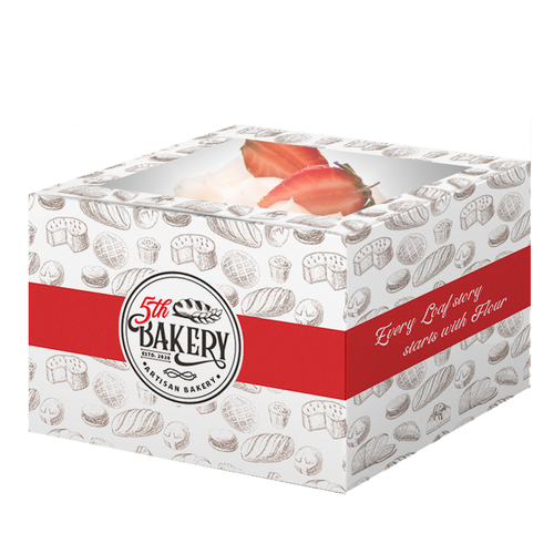 Bakery packaging with the title 'Bakery product packaging'