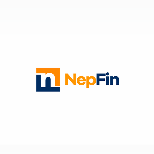 Square logo with the title 'NEPFIN -  company focused on financial services.'