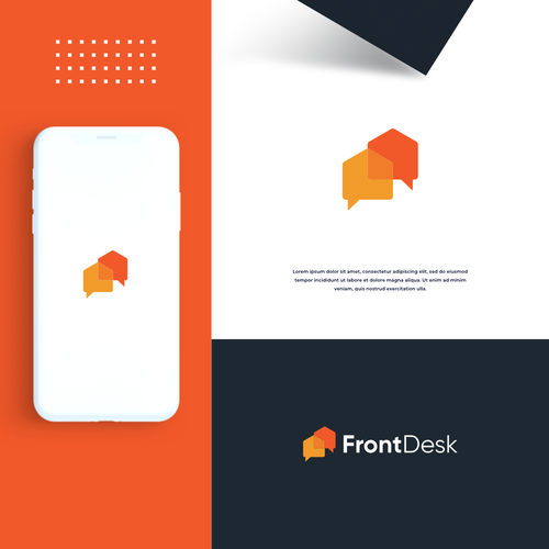 Desk design with the title 'Front Desk'