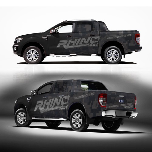 Subtle design with the title 'camo wrap for rhino '
