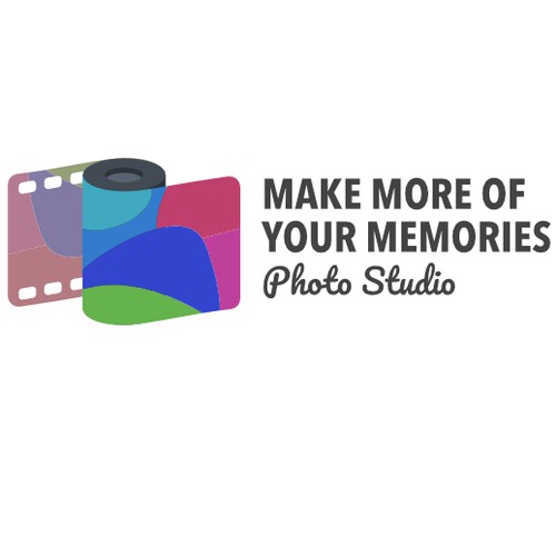 Videography logo with the title 'Unique logo concept for a photo studio'