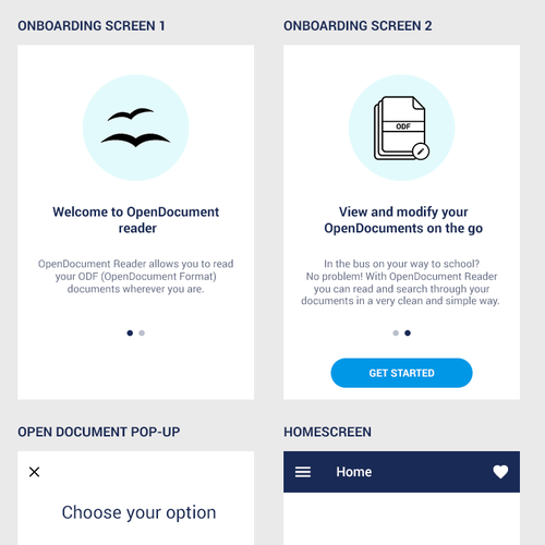 Onboarding design with the title 'App Onboarding'