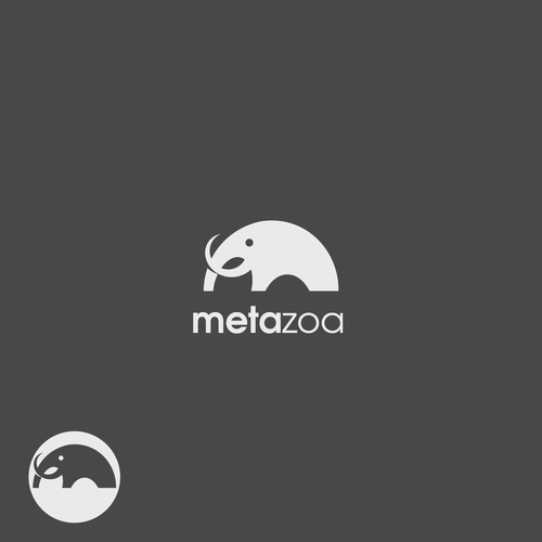 Mammoth logo with the title 'Logo concept for Metazoa'