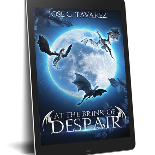 Dragon book cover with the title 'At the brink of despair'