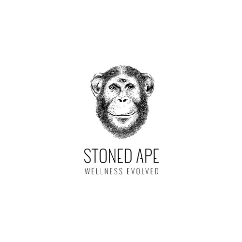 Food and beverage logo with the title 'Stoned Ape'