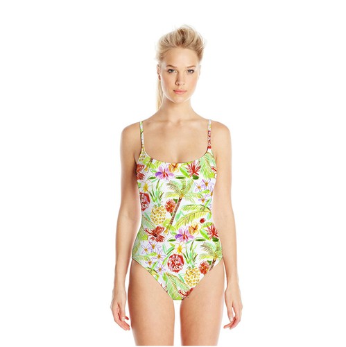 Print artwork with the title 'Swimwear Tropical Print  Pattern'