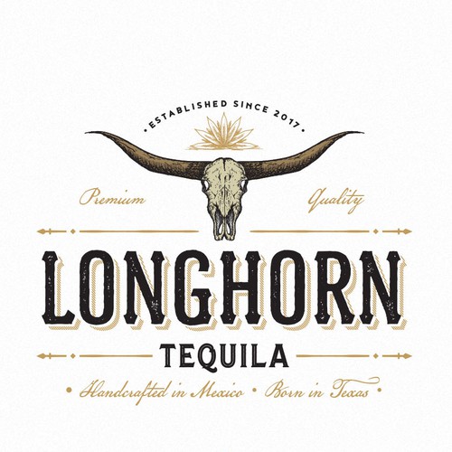 Tequila logo with the title 'Longhorn Tequila'