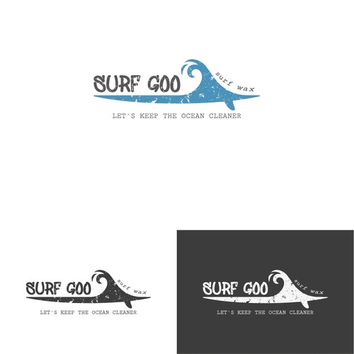 Waxing logo with the title 'Surf Goo'