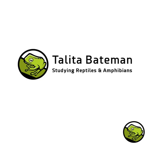 Frog logo with the title 'Logo for web site'