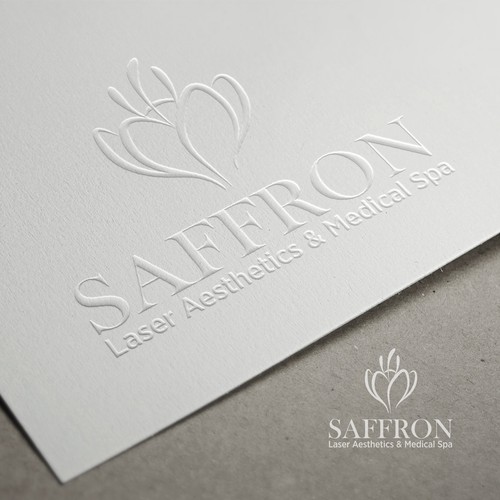 Wellness center logo with the title 'Elegant logo design for Saffron'