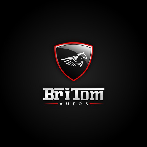 Horse brand with the title 'BRITOM AUTOS'