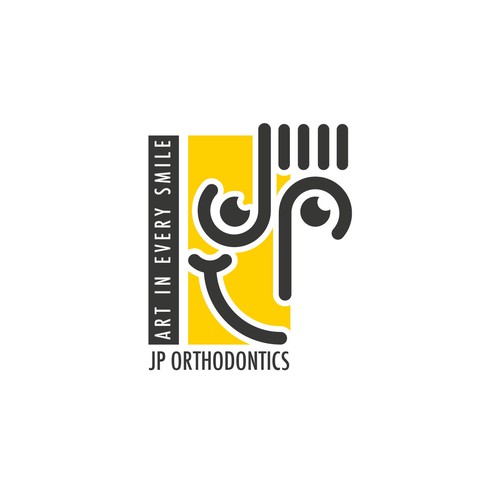 Smile design with the title 'Logo for JP Orthodontics'