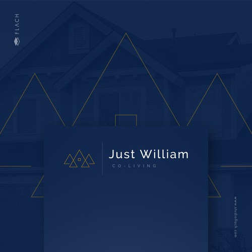 Living design with the title 'Just William Co-Living'