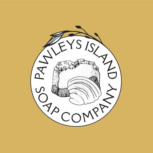 Seal logo with the title 'Pawleys Island Soap Company Logo'
