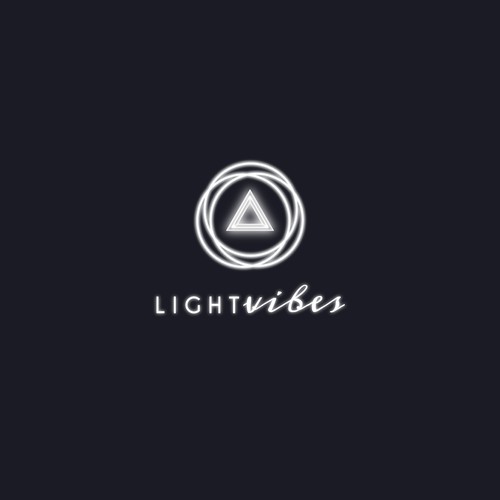 Circle design with the title 'Logo Design for Light Vibes'