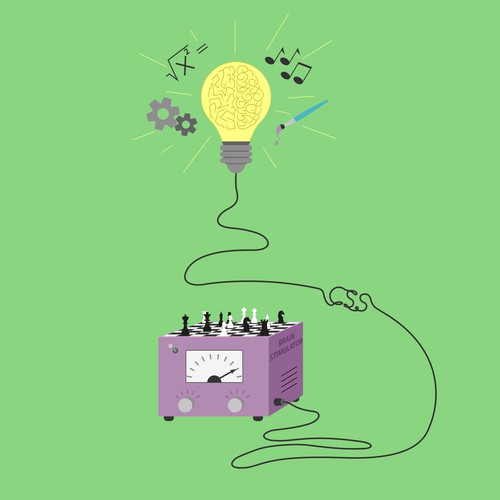 Chess design with the title 'Chess and Brain Design for Education'