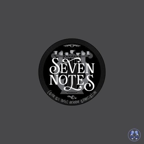 Coffee shop brand with the title 'Seven Notes'