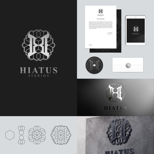 Symmetrical logo with the title 'Logo Design for Recording studio'