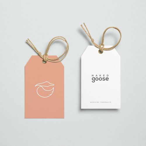 Goose logo with the title 'Design a modern Logo For a Home Bedding Products'