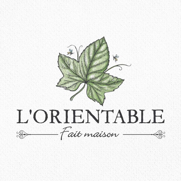 Antique logo with the title 'L'orientable'