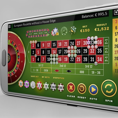 Game website with the title 'Roulette Table & Stats for Mobile Devices in 2D Format'